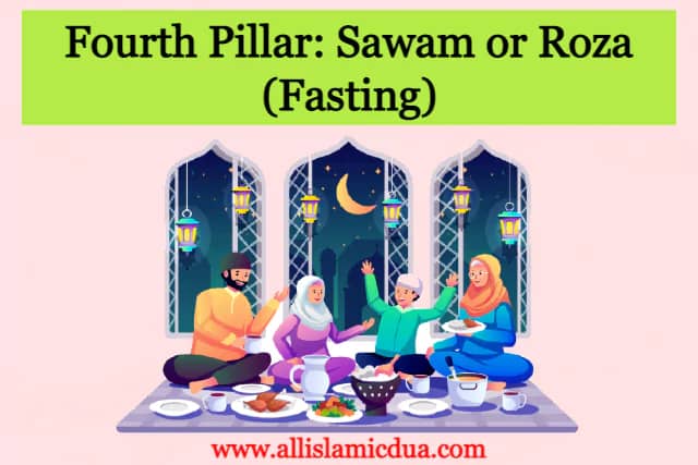 family sitting with food table fourth pillar is roza fast